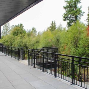Vertical railing example