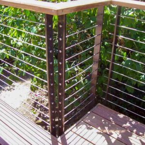 Outdoor cable railing example