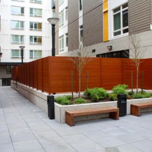 Fence and enclosure for apartment community in Redmond