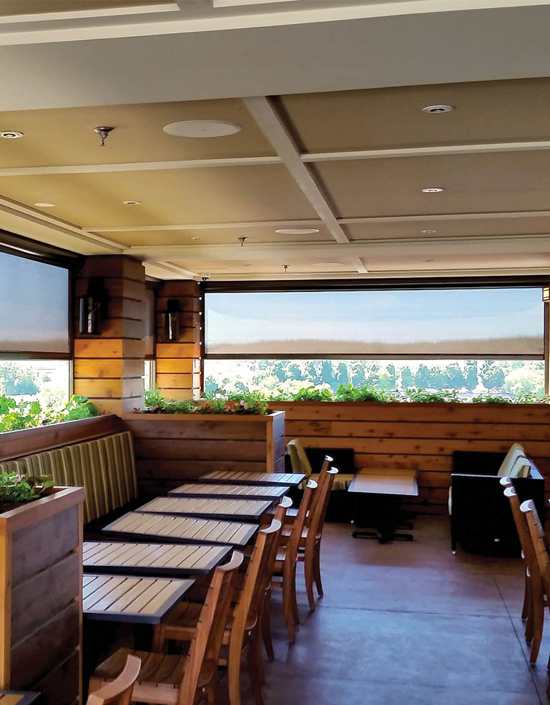 Outdoor Solar shades in Kirkland